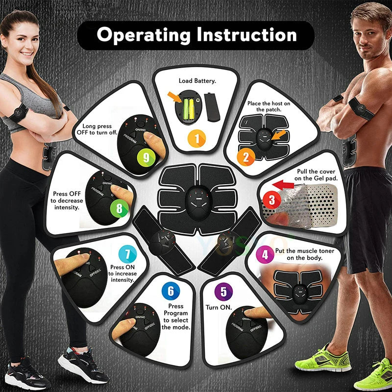 VitalFlex Pro: Smart EMS Abdominal Sculptor & Body Shaping System